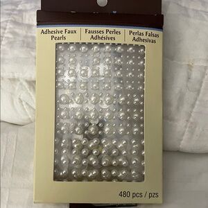 Recollections Adhesive Faux Pearls - Cream
